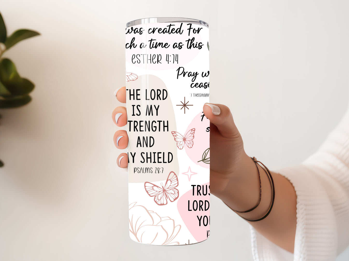 Bible Verse Skinny Tumbler