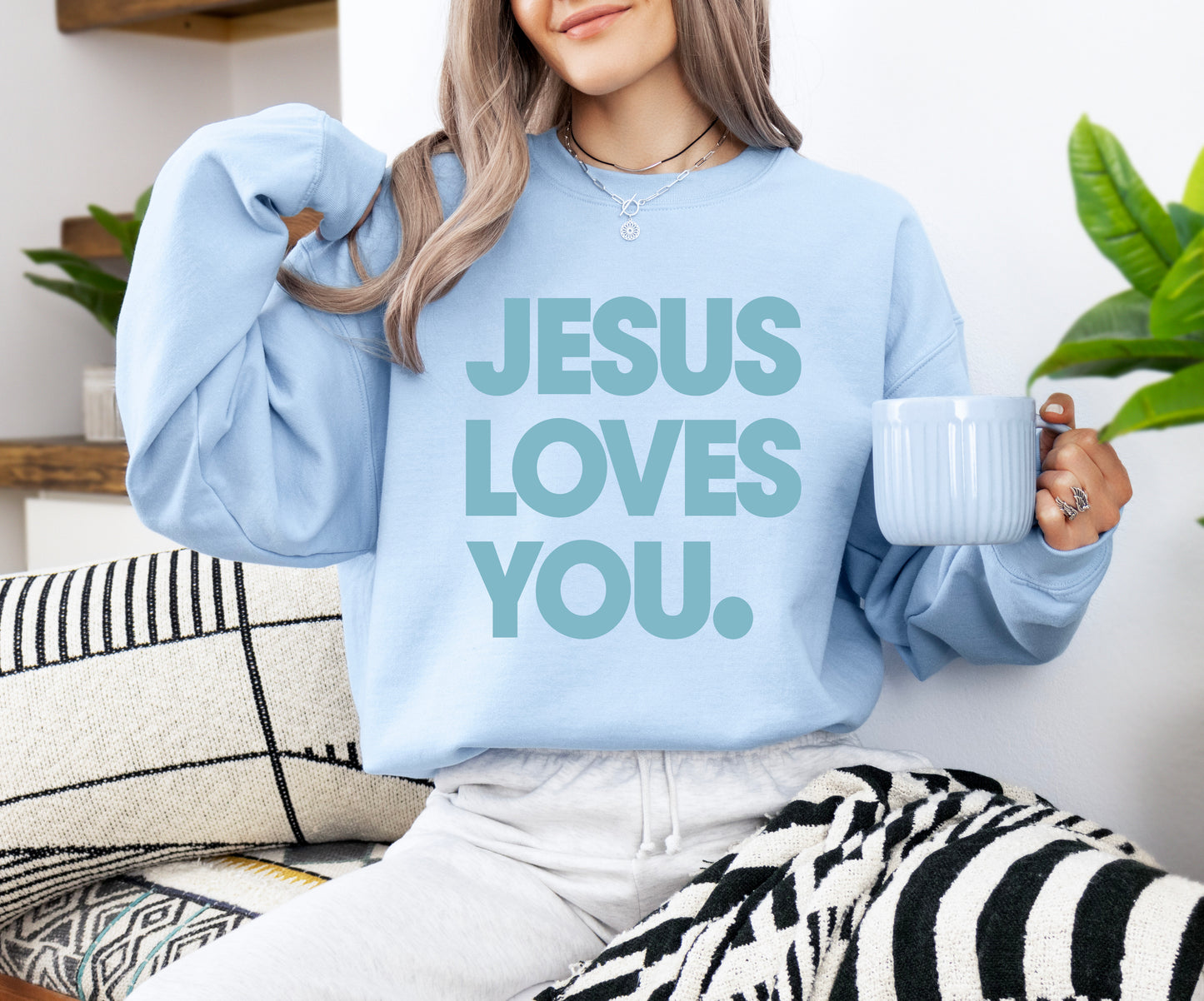 Jesus Loves You unisex sweatshirt