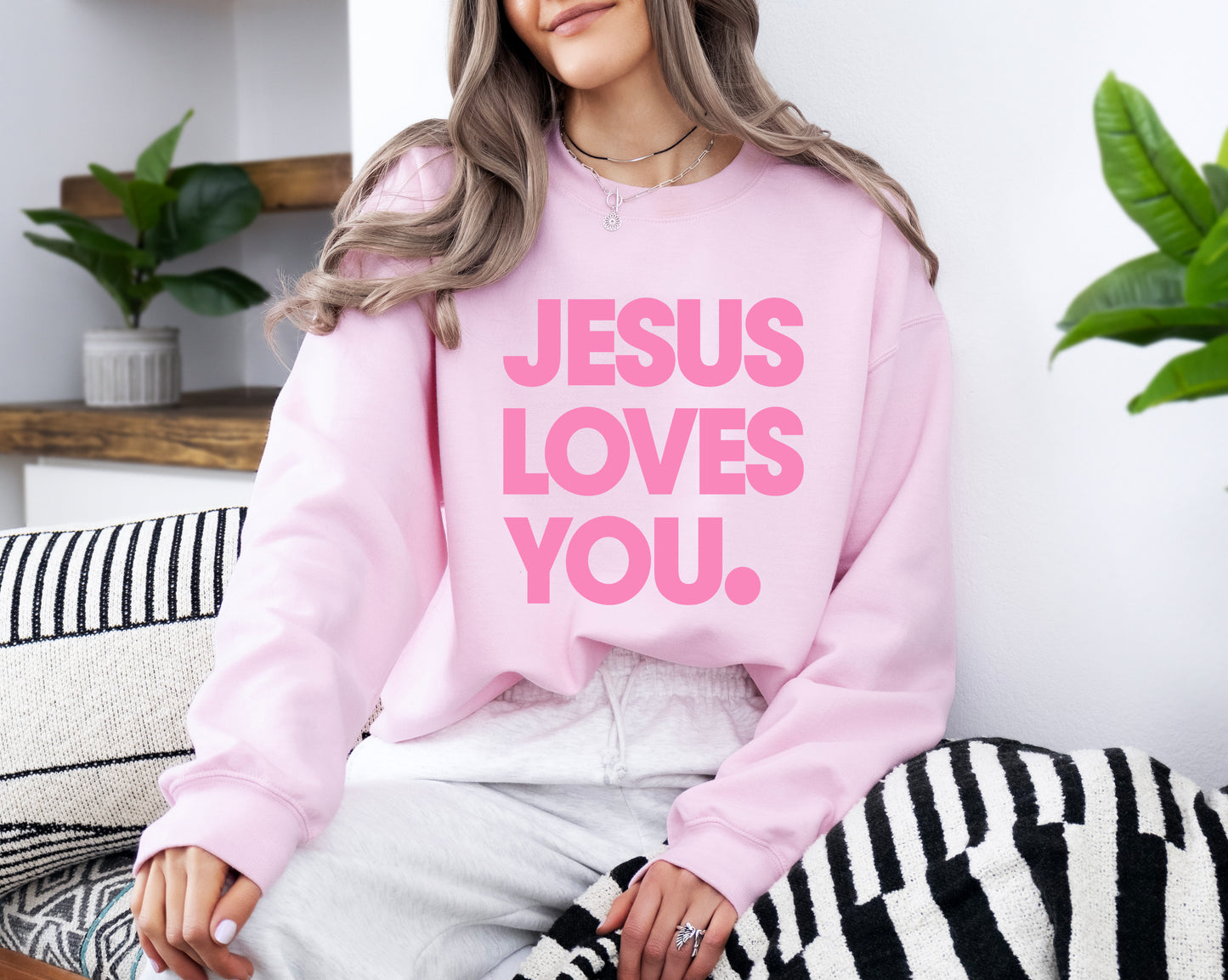 Jesus Loves You crewneck