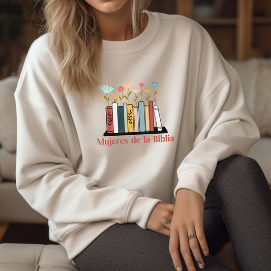 Mujeres de la biblia women crewneck